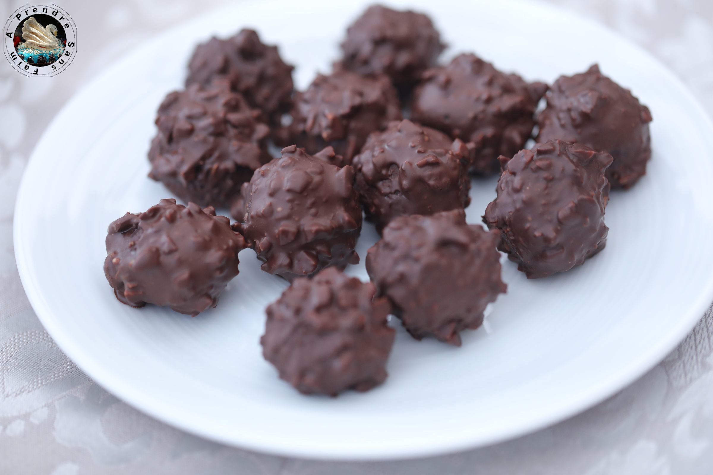 Truffes aux haricots rouges amandes chocolat 