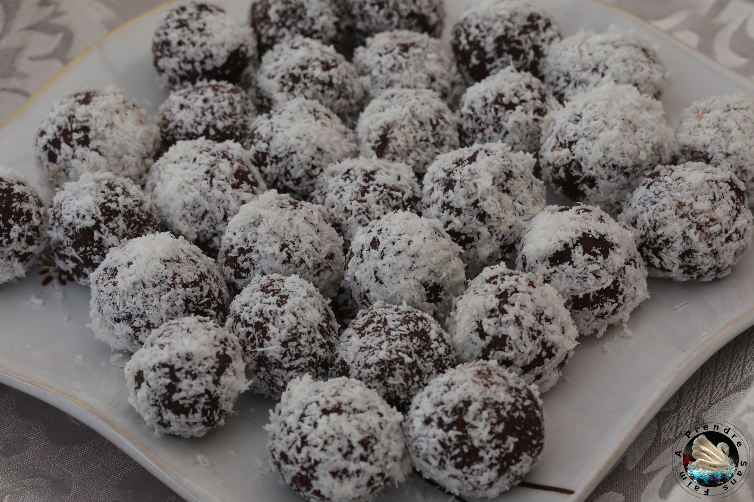 Truffes aux haricots rouges coco 
