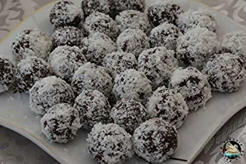 Truffes aux haricots rouges coco 
