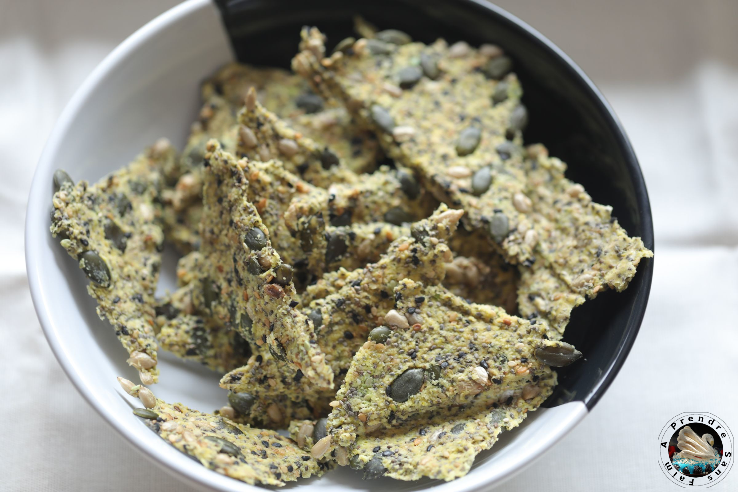 Crackers sans farine aux graines et curry (pas à pas en photos) 