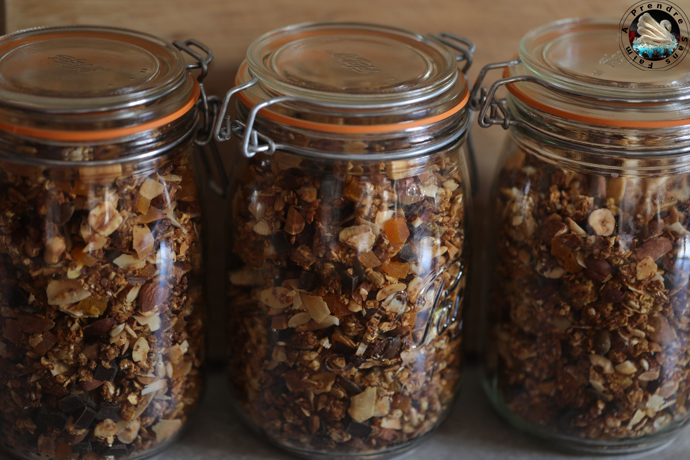 Muesli croustillant sans sucre aux graines et fruits secs 