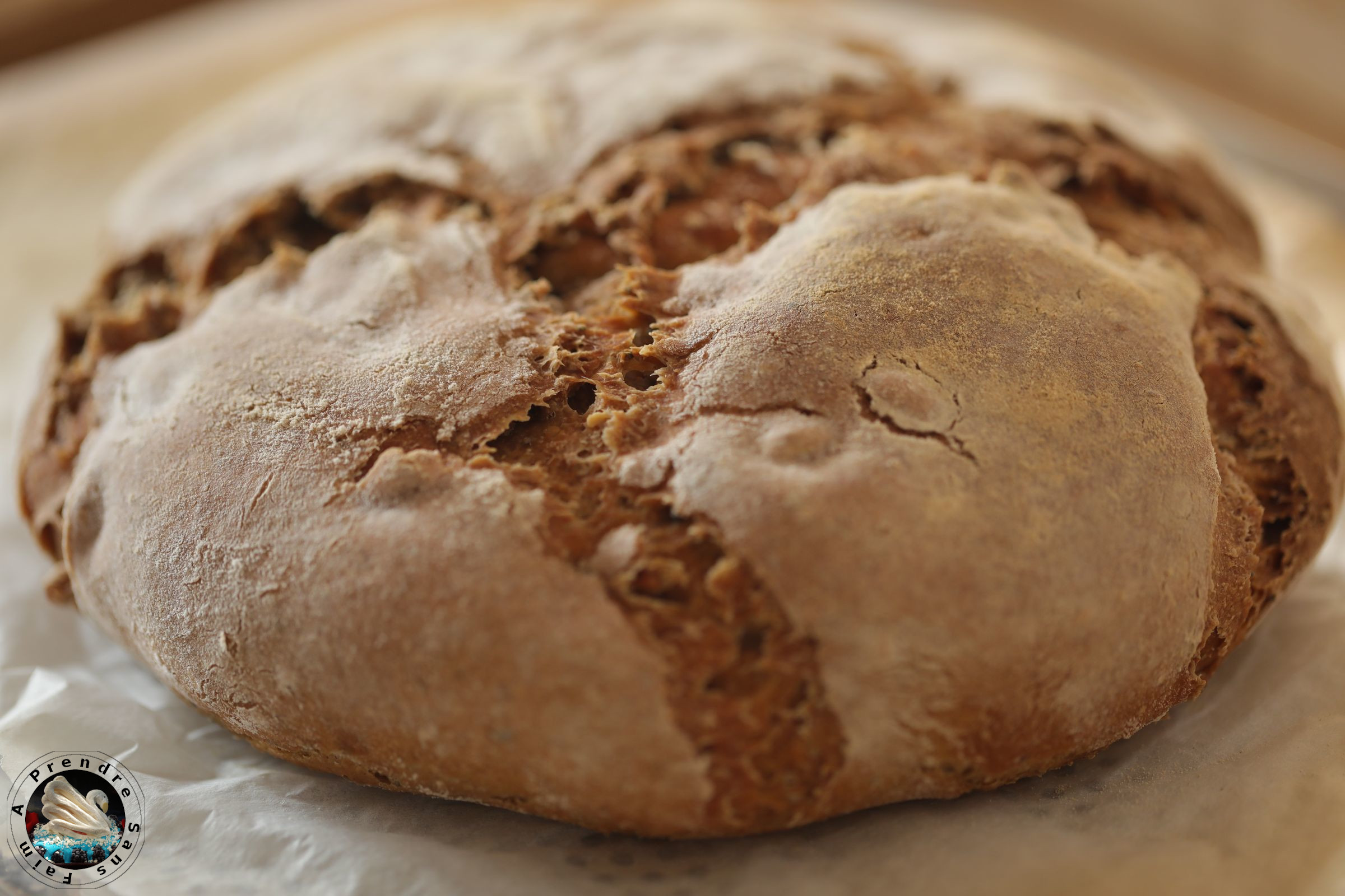 Pain semi complet au levain 