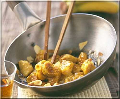 Bananes au Wok – Sauce Caramel