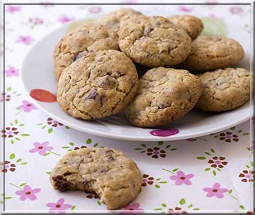 Cookies aux Flocons d’Avoine, Chocolat et Noisettes