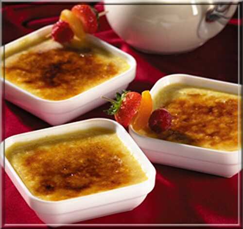 Crème Brûlée au Floc de Gascogne Rouge