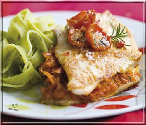 Escalope de Dinde Française aux Pétales de Tomates Confites