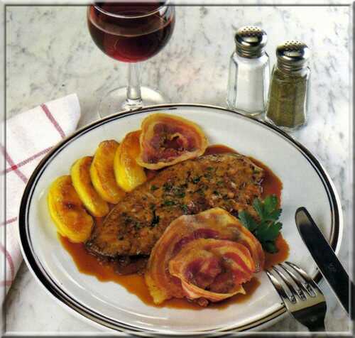 Foie de Veau aux Pommes et au Lard