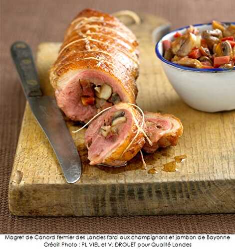 Magret de Canard Fermier des Landes Farci aux Champignons et...