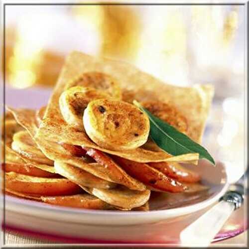 Millefeuilles de Boudin Blanc et Pommes