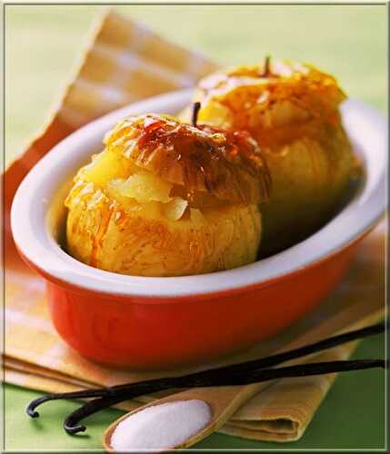 Pommes Fourrées à la Compote de Pommes