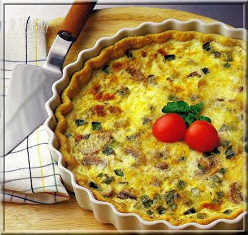 Quiche aux Oignons et Épinards