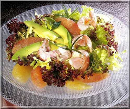 Salade de Langoustines au Pamplemousse Rose