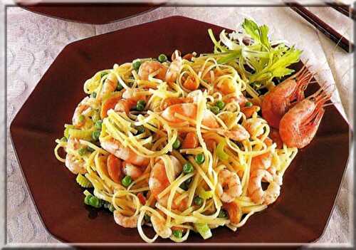 Salade de Nouilles aux Crevettes