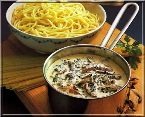 Spaghettis aux Champignons