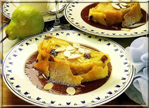 Strudel aux Poires Sauce Chocolat