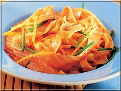 Tagliatelles au Saumon Fumé