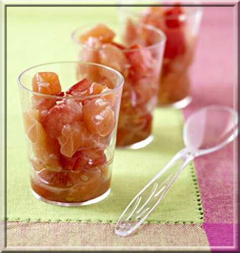 Tartare de Saumon et Tomates à la Chinoise