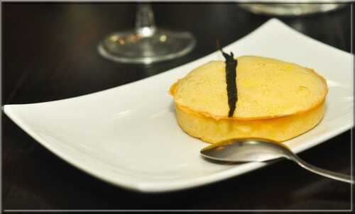 Tarte au Fromage Blanc et son Écume de Mandarine