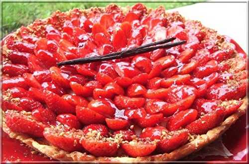 Tarte aux Fraises sur Sablé Breton