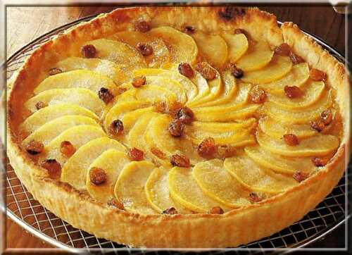 Tarte aux Pommes et Raisins Secs