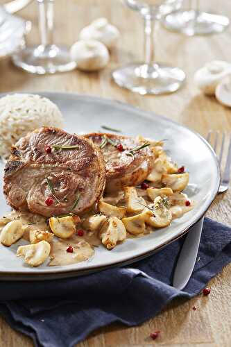 Tournedos d’agneau et sa sauce crémeuse aux Champignons LOU