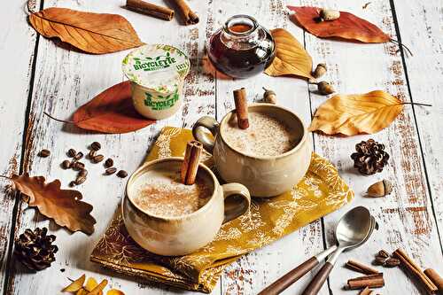 Café latte au sirop d’érable par A Bicyclette