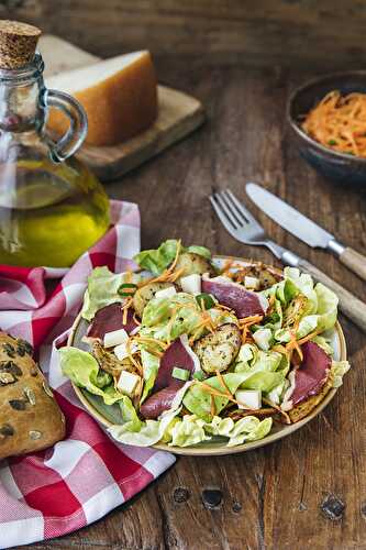 Salade landaise de laitue & de carottes râpées