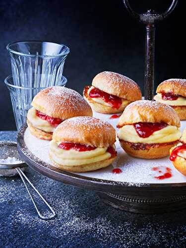 Mini burgers à la crème vanillée