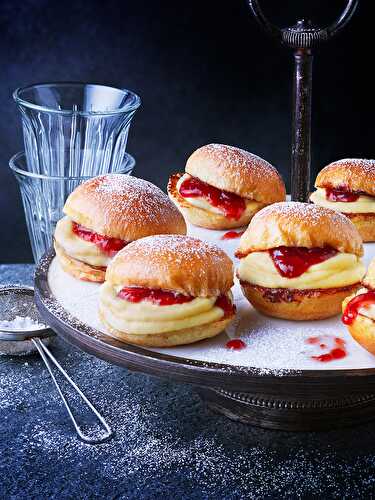 Mini burgers à la crème vanillée