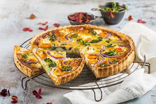 Quiche carotte, oignon, brocoli