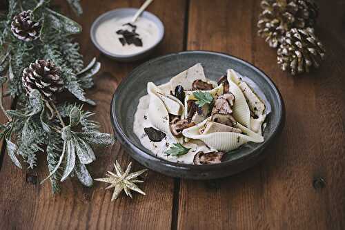 Conchiglioni farcis au Foie Gras au poivre de Madagascar