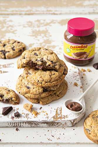 Cookies fourrés à la pâte à tartiner Carambar