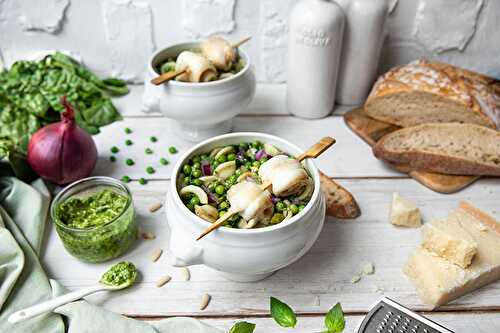 Green Minestrone à la sole