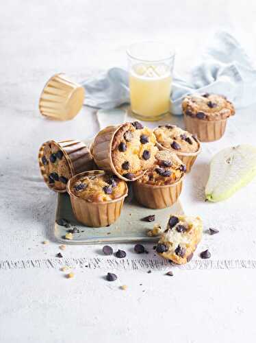 Muffins poire chocolat