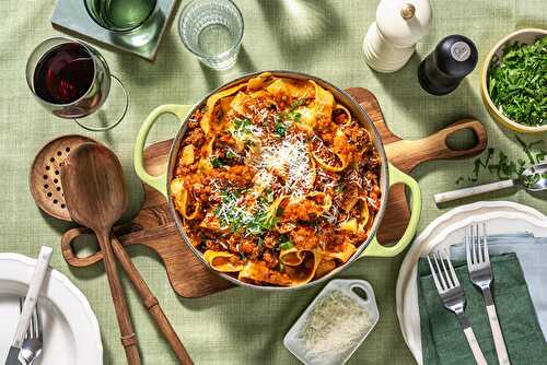 Ragù alla bolognese, pappardelle & parmesan