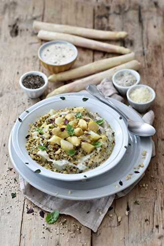 Risotto de quinoa aux Asperges des Sables des Landes IGP