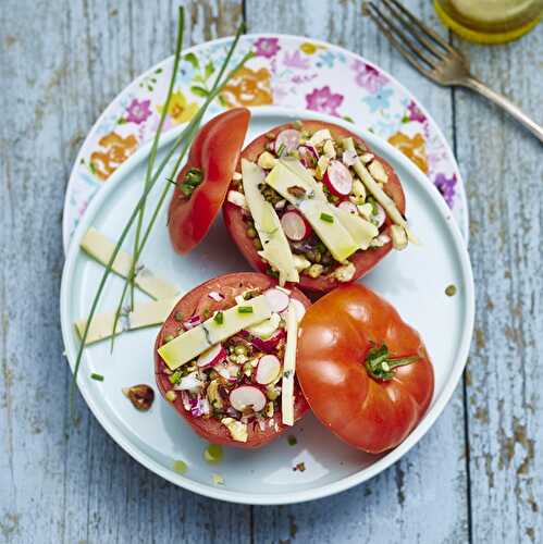 Fraîcheur de tomates farcies au Morbier AOP