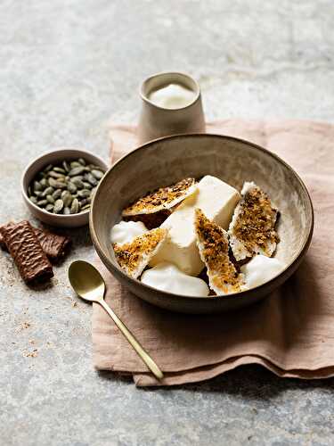 Parfait glacé à la courge et aux trois Crêpes Dentelle Gavottes®