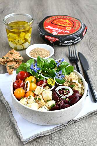 Buddha bowl au Reblochon de Savoie AOP mariné