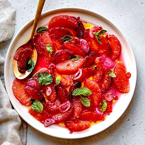 Carpaccio de pamplemousse