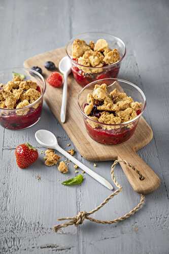 Crumble aux fruits rouges