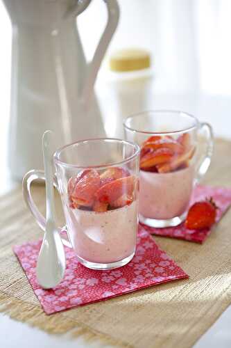 Panna cotta aux fraises