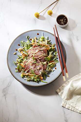 Tataki de veau façon thaï tonnato