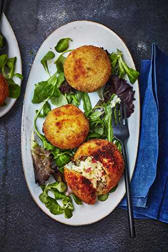 Croquetas de pommes de terre au gorgonzola et chèvre