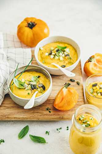 Gaspacho de tomates margold à la mangue