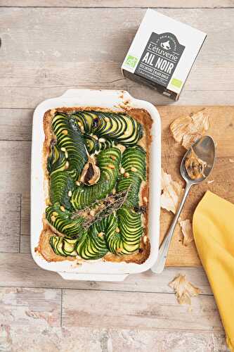 Gratin de courgettes à l’ail noir