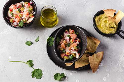 Ceviche d’espadon et pamplemousse à l’huile d’olive de Haute-Provence AOP