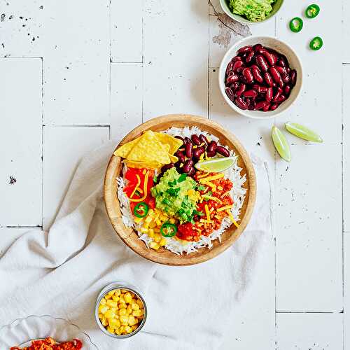 Taco bowl végétarien