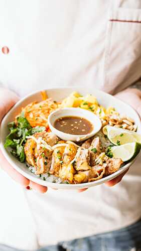 Poké bowl de pintade