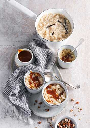 Riz onctueux au caramel